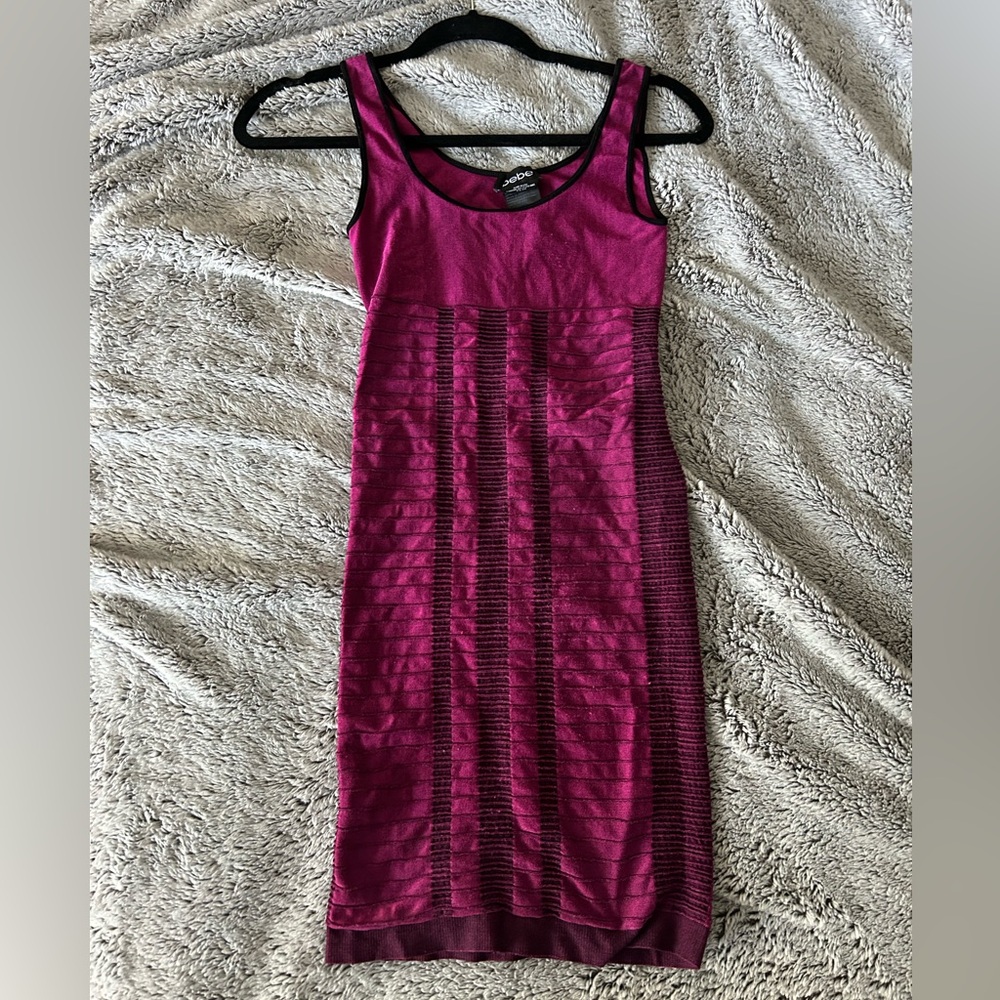 Bebe Bandage Dress P/S Fuchsia